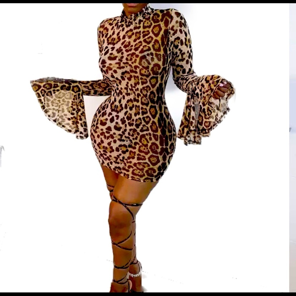 Cheetah party dress
